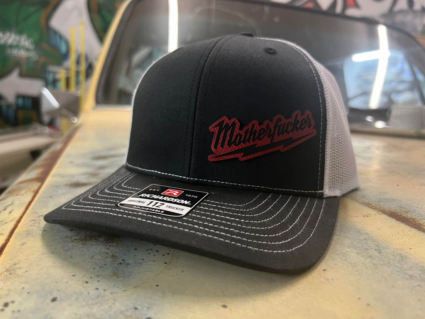 Motherfucker tool hat Milwaukee logo black/white richardson 112 hat Baseball Cap