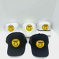 Vintage Nirvana Smiley Face Trucker Hat Snapback Foam or Rope Cap Black White
