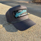 Vintage Chevrolet Heartbeat of America TEAL Rope Snapback Trucker Mesh Hat with Chevy Patch - Classic Chevy Truck Apparel for Men and Women