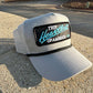 Vintage Chevrolet Heartbeat of America TEAL Rope Snapback Trucker Mesh Hat with Chevy Patch - Classic Chevy Truck Apparel for Men and Women