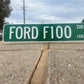 Custom Ford f100 Trucks Street Sign - Choose Your Year & Postal Abbreviation - 18x4 Inches - Perfect for Chevy Man Cave Garage