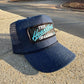Vintage Chevrolet Heartbeat of America TEAL Rope Snapback Trucker Mesh Hat with Chevy Patch - Classic Chevy Truck Apparel for Men and Women