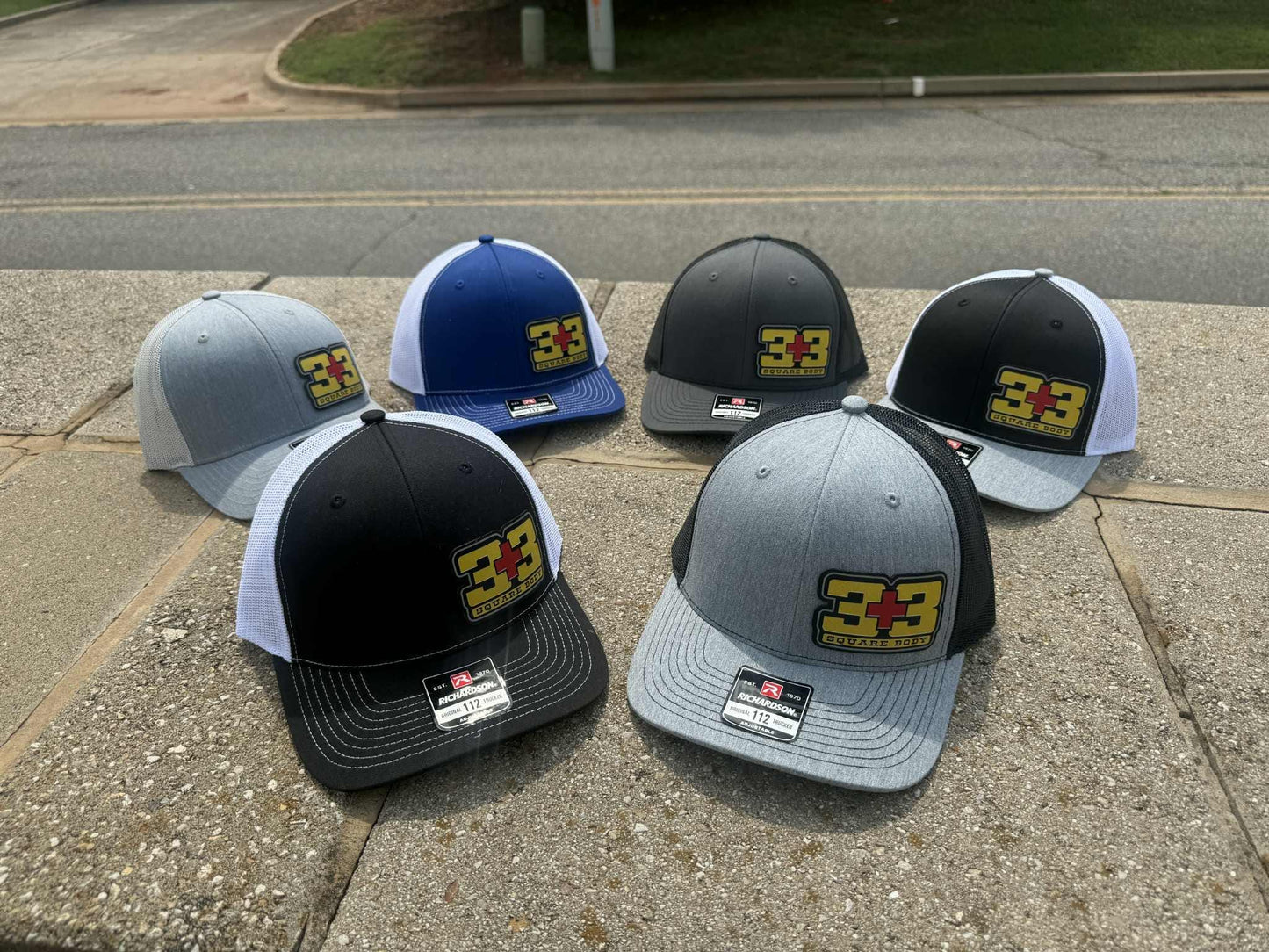 3+3 Crew Cab Chevy GMC Squarebody Mesh Trucker Hat - High Quality, Vintage Design REVISED
