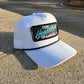 Vintage Chevrolet Heartbeat of America TEAL Rope Snapback Trucker Mesh Hat with Chevy Patch - Classic Chevy Truck Apparel for Men and Women