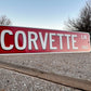 Custom CORVETTE CHEVY VETTE Street Sign - Choose Your Year & Postal Abbreviation - 18x4 Inches - Perfect for Chevy Man Cave Garage