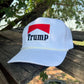 Trump for President 2024 vintage rope style trucker hat with marlboro inspired embroidery patch