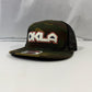 OKLA Southwest Geometric Patch 7 Panel Trucker Hat | Oklahoma Inspired Snapback Cap | Flat Bill Mesh Hat | Black Camo Navy Charcoal