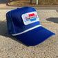 Vintage Chevrolet Rope Snapback Trucker Mesh Hat with Chevy Patch - Classic Chevy Truck Apparel for Men and Women