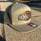 Vintage Style Patch Okie Est 1907 Leather Oklahoma Mesh Trucker Flatbill Hat - Handmade in USA - Outdoor Headwear - 7 Design Variations