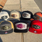 Vintage Style Patch Okie Est 1907 Leather Oklahoma Mesh Trucker Flatbill Hat - Handmade in USA - Outdoor Headwear - 7 Design Variations