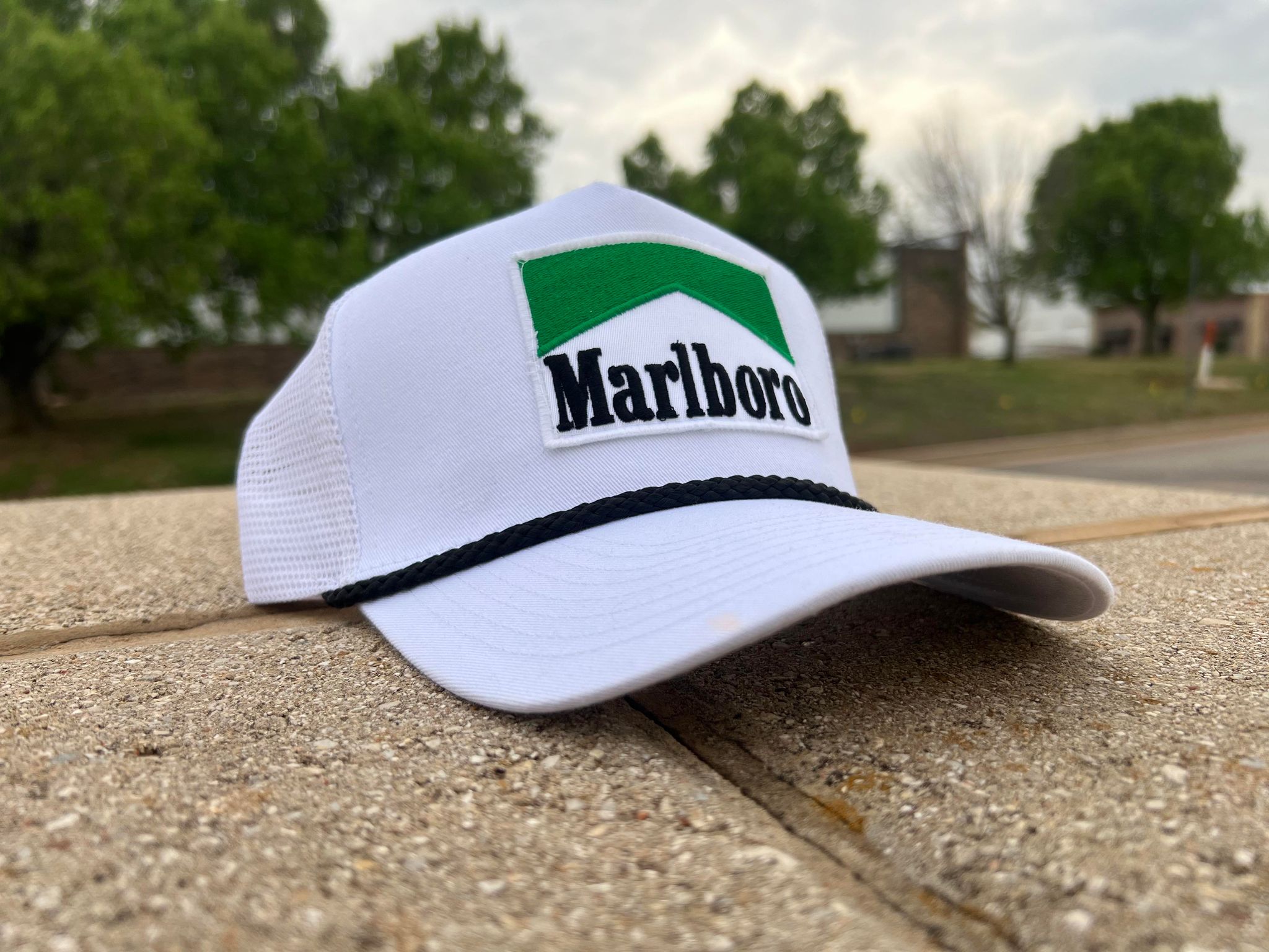 Products Vintage Marlboro Menthol green cigarette patch TRUCK ROPE