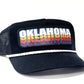 Retro Vintage Oklahoma Patch Rope Snapback Hat - One Size Fits All Trucker Cap - Great Okie Gift for Men and Women