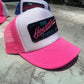 Vintage Chevy Heartbeat of America Neon Snapback Trucker Hat - Foam Mesh Cap with Vibrant Colors - Perfect Gift for Chevy Fans