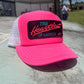 Vintage Chevy Heartbeat of America Neon Snapback Trucker Hat - Foam Mesh Cap with Vibrant Colors - Perfect Gift for Chevy Fans