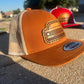 Leather Patch Chevy Round Eye Silverado Trucker Hat - Olympia Blend Vintage Style, Unique Look, Snapback Closure - Perfect for Chevy Fans!