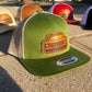 Leather Patch Chevy Round Eye Silverado Trucker Hat - Olympia Blend Vintage Style, Unique Look, Snapback Closure - Perfect for Chevy Fans!