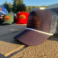 Vintage Leather SQUAREBODY Snapback Hat with Rope and Engraved Patch | Chevy GMC Truck | Multiple Colors