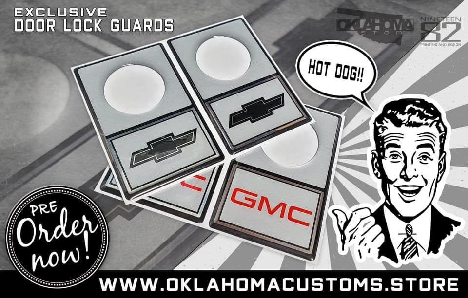 Chevy Lock Protector Chevy GMC truck c10 Square Body Door Lock Guards β Parks Auto and Media