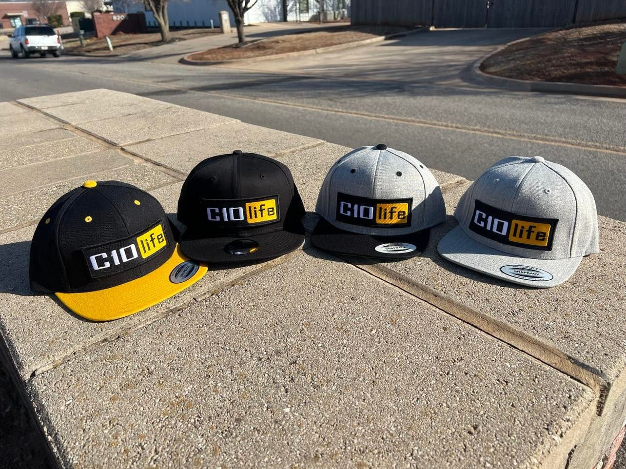 Chevrolet Silverado GMC C10 LIFE Flat Bill Hat Snapback - 4 Variations Available - Vintage Truck Enthusiast Accessory