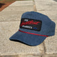 Vintage Chevrolet Heartbeat of America Rope Snapback Trucker Mesh Hat with Chevy Patch - Classic Chevy Truck Apparel for Men and Women