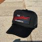 Vintage Chevrolet Heartbeat of America Rope Snapback Trucker Mesh Hat with Chevy Patch - Classic Chevy Truck Apparel for Men and Women