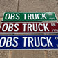 Custom Chevy GMC OBS Trucks Street Sign - Choose Your Year & Postal Abbreviation - 18x4 Inches - Perfect for Chevy Man Cave Garage