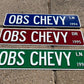 Custom Chevy OBS Trucks Street Sign - Choose Your Year & Postal Abbreviation - 18x4 Inches - Perfect for Chevy Man Cave Garage